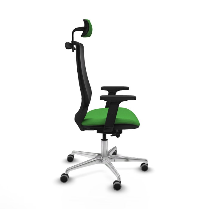 PIQUERAS Y CRESPO Silla de oficina Mardos con mecanismo Sincro/Traslack, Verde y Negro