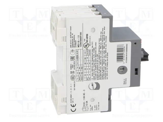 ABB MS116-1.0 Interruptor motorizado 0,25kW 208÷690VAC