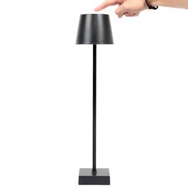 Home Deco Factory Lámpara de Mesa Táctil USB para Escritorio con Base de Plástico, Color Negro