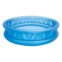 Intex Piscina Inflable Redonda Blanda 1.88x0.46m para Niños y Familias con 3 Cámaras de Aire y Drenaje