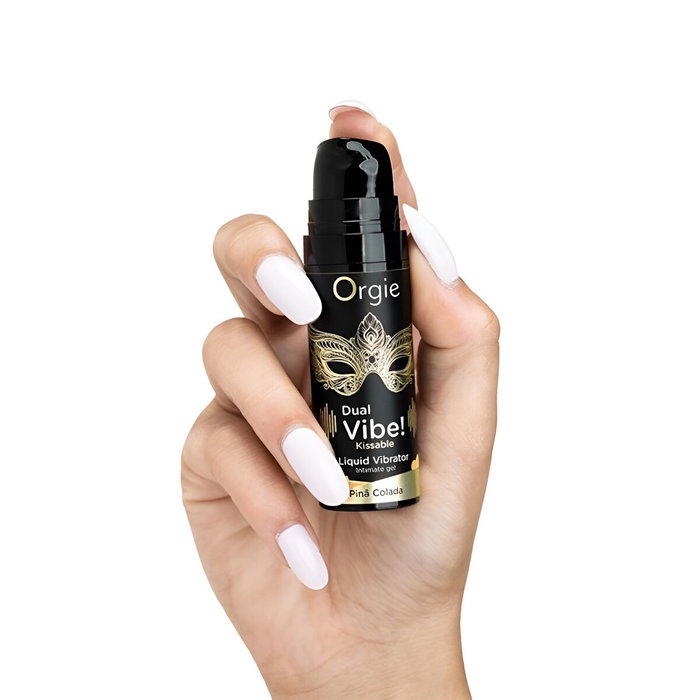 Set de Lubricantes Orgie Dual Vibe! 15 ml Piña Colada