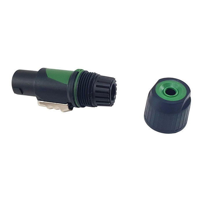 EQUIP Conector SpeakOn NP4X 4-Poliz Hembra Recto 147932, Negro y Verde, Metal y Plástico EQUIP Conector SpeakOn NP4X 4-Poliz Hembra Recto 147932, Negro y Verde, Metal y Plástico