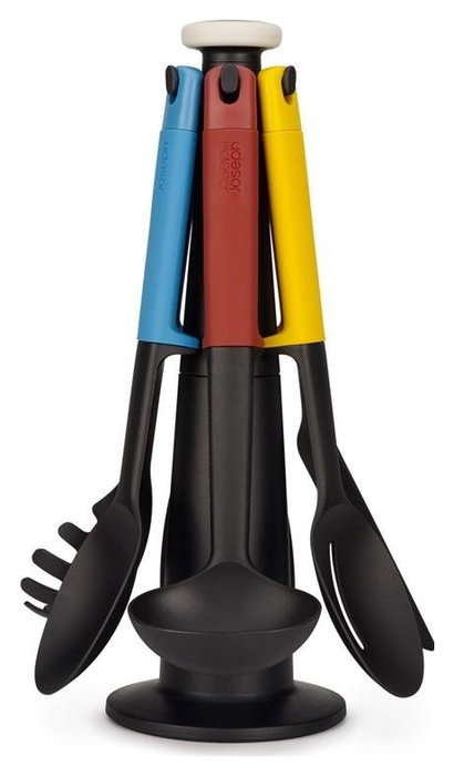 Joseph Joseph Elevate Set de 6 Utensilios con Soporte Giratorio Negro Joseph Joseph Elevate Set de 6 Utensilios con Soporte Giratorio Negro