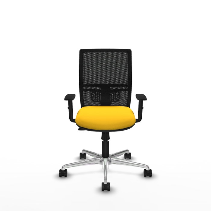 PIQUERAS Y CRESPO Silla de oficina Yunquera con mecanismo Sincro/Traslack Amarillo y Negro PIQUERAS Y CRESPO Silla de oficina Yunquera con mecanismo Sincro/Traslack Amarillo y Negro
