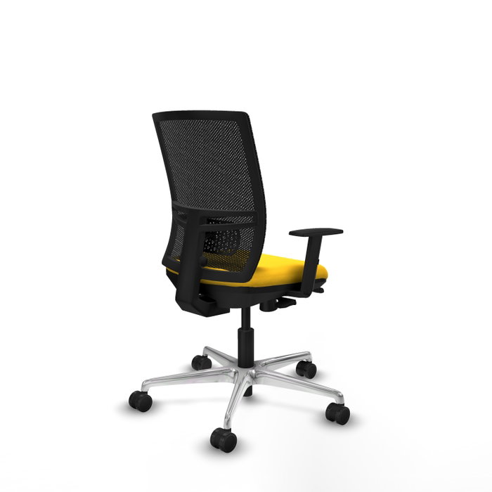 PIQUERAS Y CRESPO Silla de oficina Yunquera con mecanismo Sincro/Traslack Amarillo y Negro PIQUERAS Y CRESPO Silla de oficina Yunquera con mecanismo Sincro/Traslack Amarillo y Negro