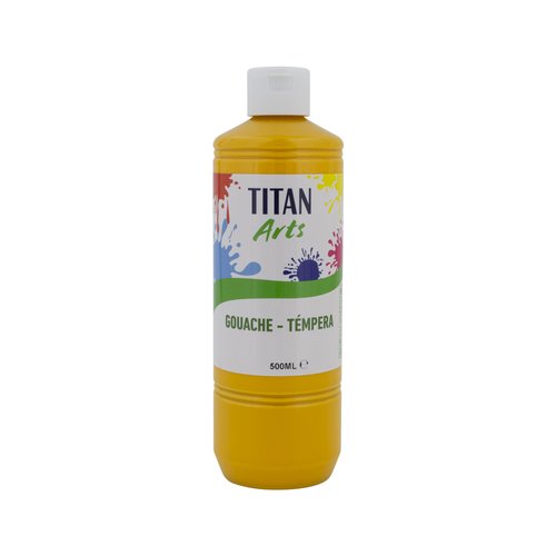Tempera Titan Arts Creative Escolar 500Ml Amarillo Indio Tempera Titan Arts Creative Escolar 500Ml Amarillo Indio