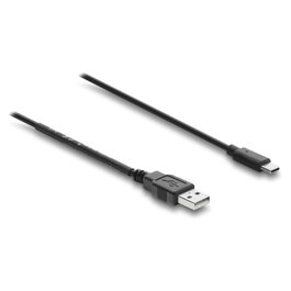 DeLOCK Cable de alimentación USB Tipo-A a USB Tipo-C™ con interruptor, 1,5 m