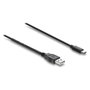 DeLOCK 81659 Cable de alimentación USB Tipo-A a Tipo-C con interruptor, 1,5 m, Negro