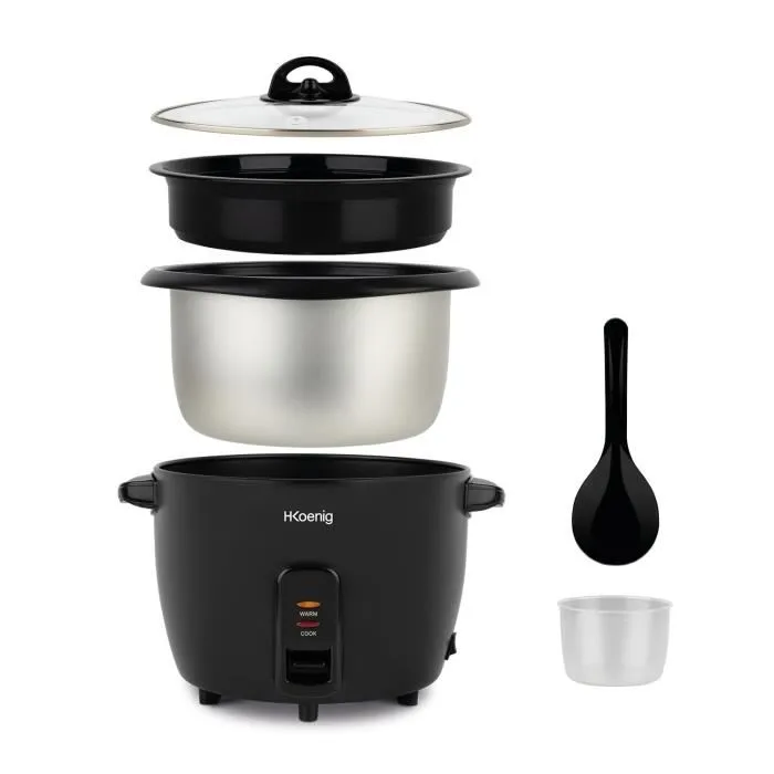 Olla arrocera HKoeNIG ORYZA4 - 0,8L - Cuenco antiadherente extraíble - Apto para lavavajillas Olla arrocera HKoeNIG ORYZA4 - 0,8L - Cuenco antiadherente extraíble - Apto para lavavajillas