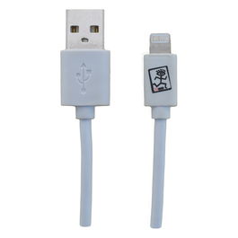 2GO Cable USB Lightning a USB B 1m Blanco - Compatible iPhone, iPad - Ref. 795781