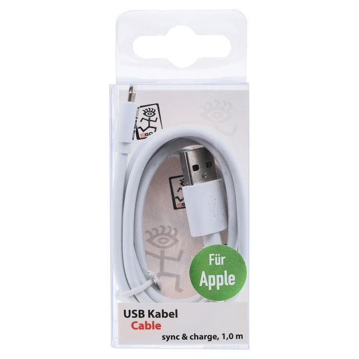 2GO Cable USB Lightning a USB B 1m Blanco - Compatible iPhone, iPad - Ref. 795781 2GO Cable USB Lightning a USB B 1m Blanco - Compatible iPhone, iPad - Ref. 795781