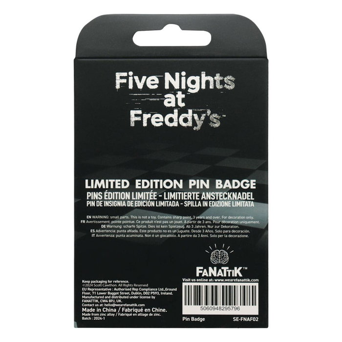 FaNaTtik Chapa Five Nights at Freddy's Fazbear Entertainment Limited Edition