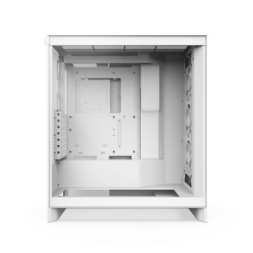 NZXT CM-H72FW-R1 H7 Flow RGB Midi Tower Blanco PC Caja de Ordenador con Flujo de Aire Optimizado y Panel de Vidrio Templado, 244x468x544mm