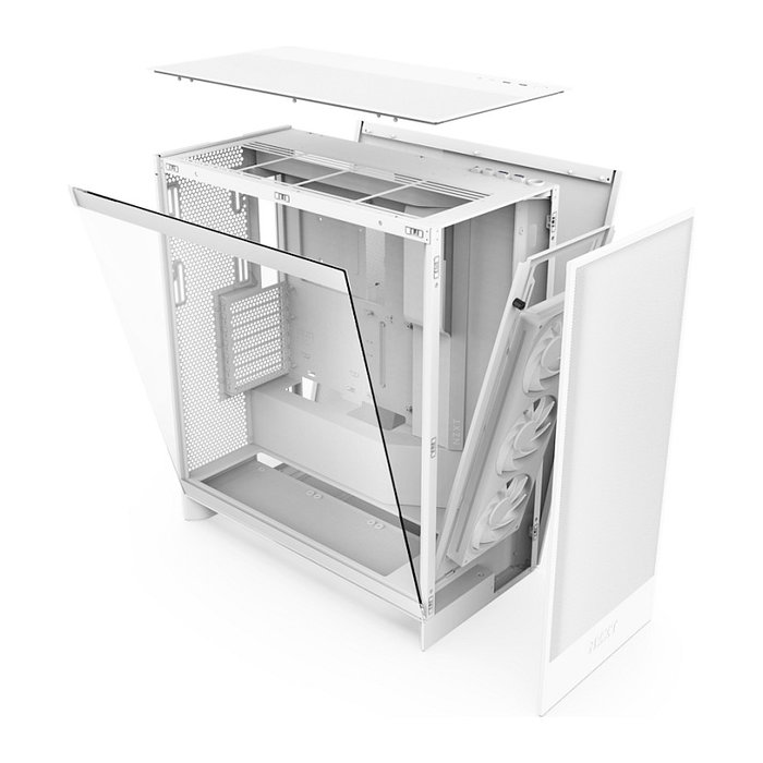 NZXT H7 Flow RGB Midi Tower Blanco