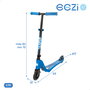 EEZI Patinete de 2 ruedas con luces azul