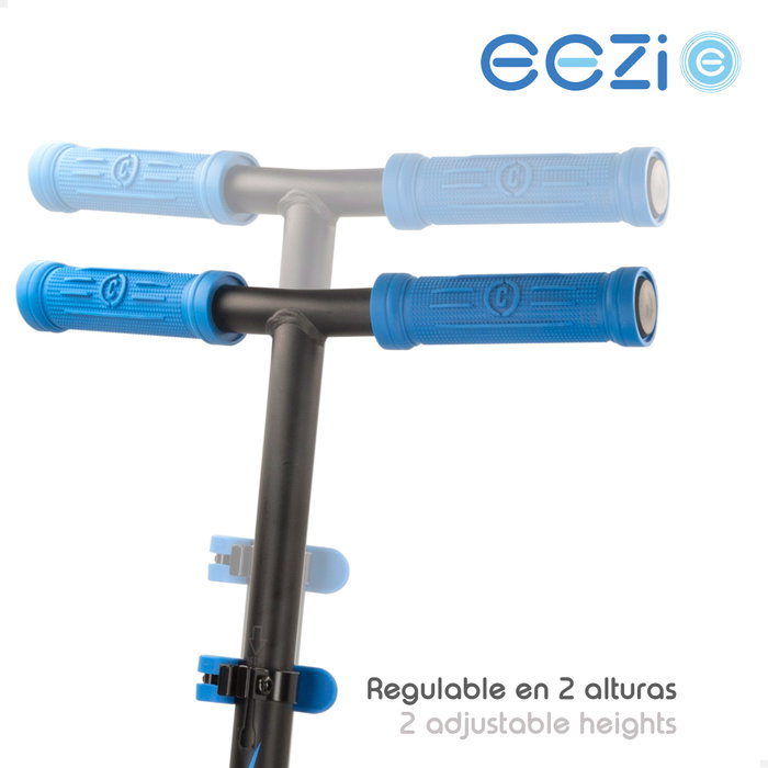 EEZI Patinete de 2 ruedas con luces azul EEZI Patinete de 2 ruedas con luces azul