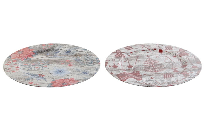DKD Home Decor Centro de Mesa PP Multicolor Surtido 33x33x2 cm