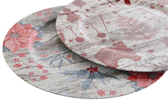 DKD Home Decor Centro de Mesa PP Multicolor Surtido 33x33x2 cm