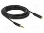 DeLOCK 85799 Cable de extensión de audio 4,4 mm 5 pines, 5 m, negro