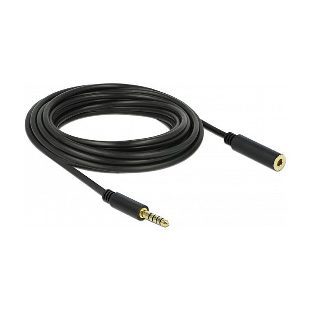 DeLOCK Cable de extensión de audio 4,4 mm 5 Pin Macho a Hembra 5 m Negro DeLOCK Cable de extensión de audio 4,4 mm 5 Pin Macho a Hembra 5 m Negro