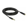 DeLOCK Cable de extensión de audio 4,4 mm 5 Pin Macho a Hembra 5 m Negro