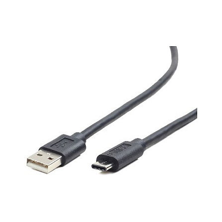 Gembird Cable USB 2.0 de USB-A a USB tipo C, 1m, Negro