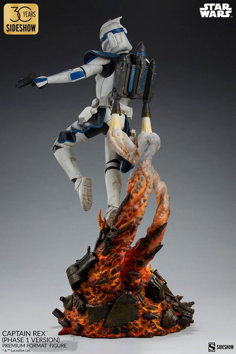 Star Wars Estatua Premium Format Captain Rex (Phase 1 Version) Sideshow Exclusive 68 cm