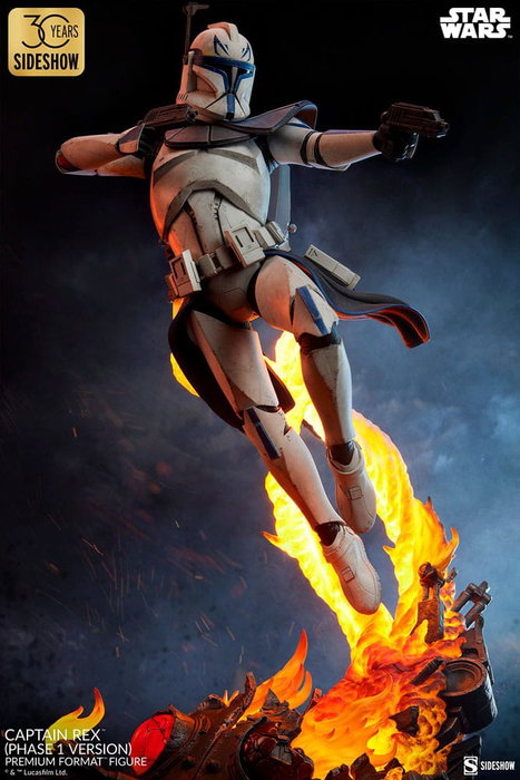 Star Wars Estatua Premium Format Captain Rex (Phase 1 Version) Sideshow Exclusive 68 cm
