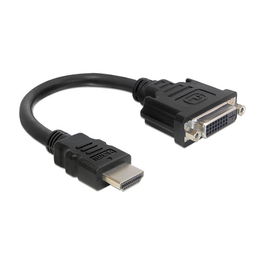 DeLOCK Adaptador HDMI a DVI 24+1 Macho a Hembra 0.2m