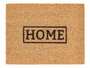 Giftdecor Felpudo Home fibra de coco marrón y negro 30 x 40 cm (Set de 10)