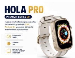Cefa Holawatch Pro Dorado con Correa Extra, Pantalla 2,02 pulgadas, Cámara HD y GPS