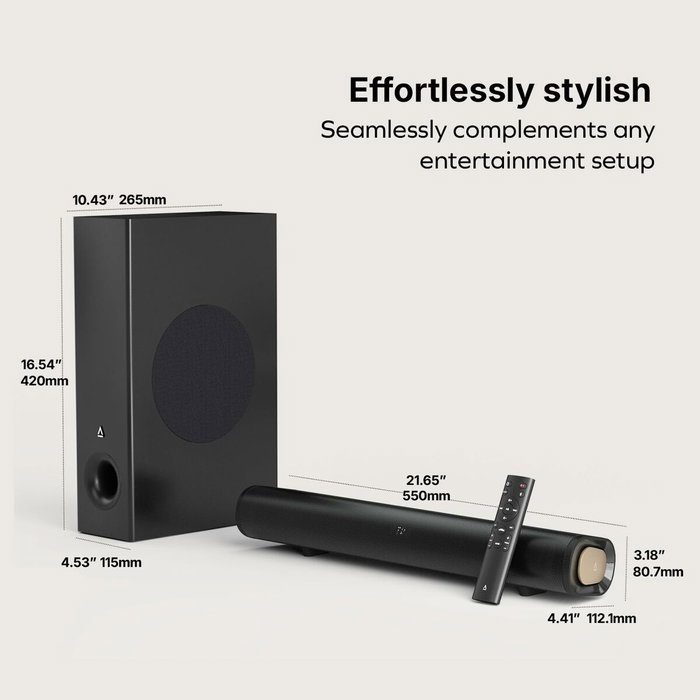 Creative Stage Pro Barra de sonido 2.1 con Subwoofer Negro Creative Stage Pro Barra de sonido 2.1 con Subwoofer Negro