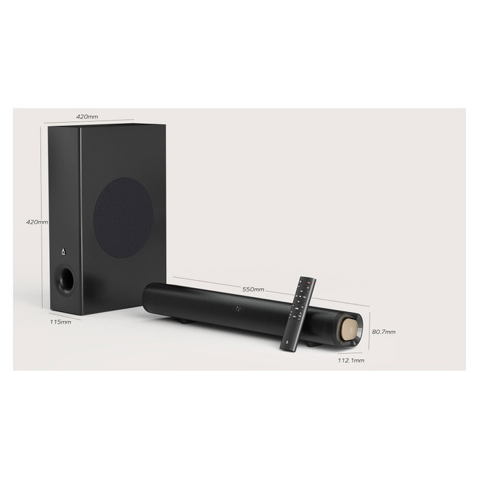 Creative Stage Pro Barra de sonido 2.1 con Subwoofer Negro Creative Stage Pro Barra de sonido 2.1 con Subwoofer Negro