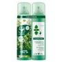 Klorane Champú Seco A la Ortiga Seborregulador para Cabello Graso Pack 2 x 150 ml