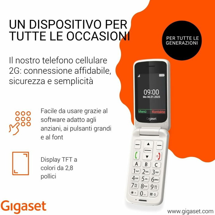 Gigaset GL595 Blanco Pearl White