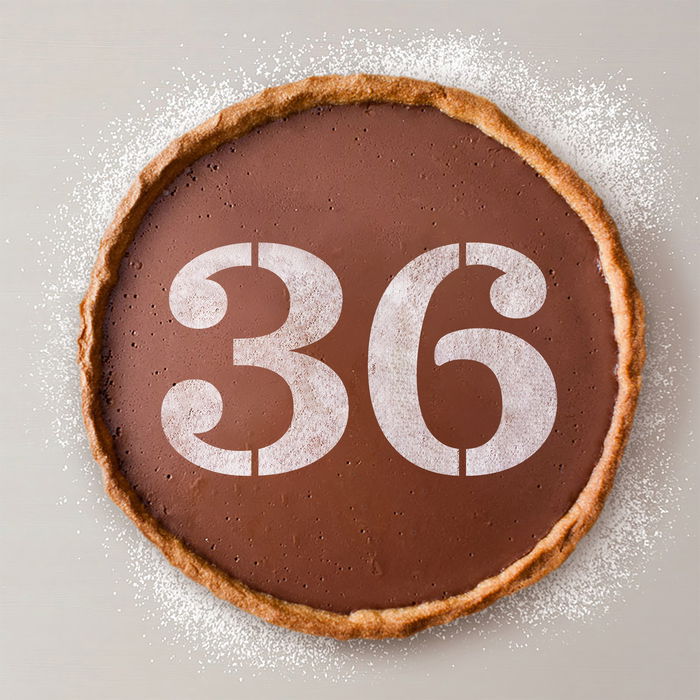 Algon Plantilla para Tarta de Cumpleaños N-3 Pequeña, 20 cm x 13.5 cm (36 Unidades)