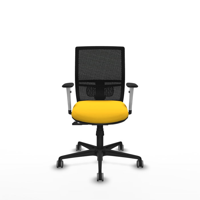 PIQUERAS Y CRESPO Silla de oficina Yunquera con mecanismo Sincro, Amarillo y Negro PIQUERAS Y CRESPO Silla de oficina Yunquera con mecanismo Sincro, Amarillo y Negro