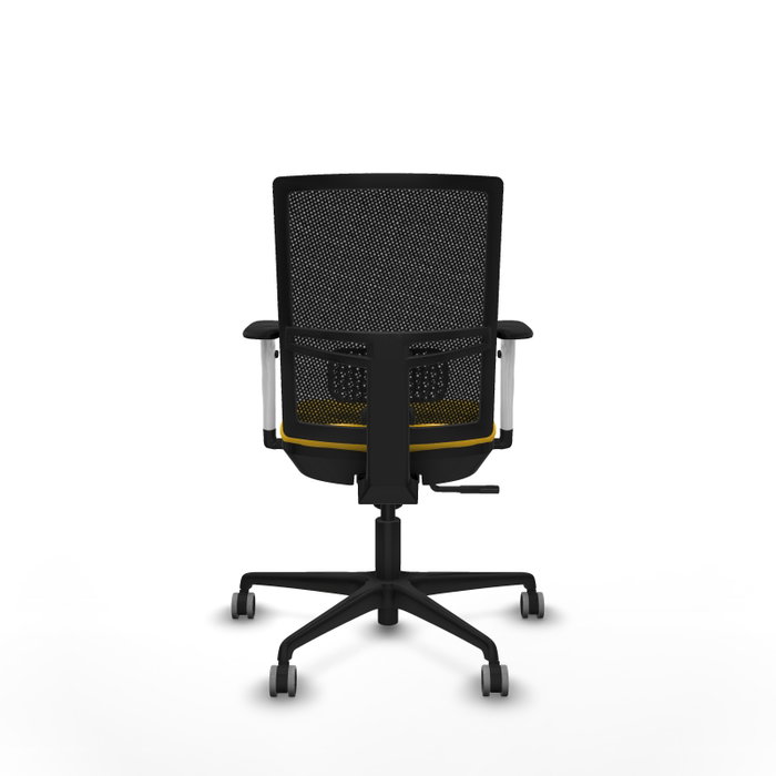 PIQUERAS Y CRESPO Silla de oficina Yunquera con mecanismo Sincro, Amarillo y Negro PIQUERAS Y CRESPO Silla de oficina Yunquera con mecanismo Sincro, Amarillo y Negro