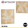 Giftdecor Lienzo 28x28 cm Hoja Natural Surtidos (Set de 36)