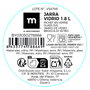 Inde Jarra de Vidrio Transparente con Tapa 1.8 L 26 x 9 x 25.7 cm (12 Unidades)