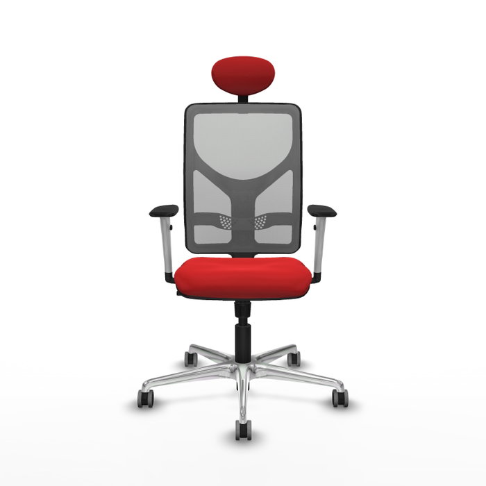 PIQUERAS Y CRESPO Silla de oficina Motilla con mecanismo Sincro, Rojo y Gris PIQUERAS Y CRESPO Silla de oficina Motilla con mecanismo Sincro, Rojo y Gris