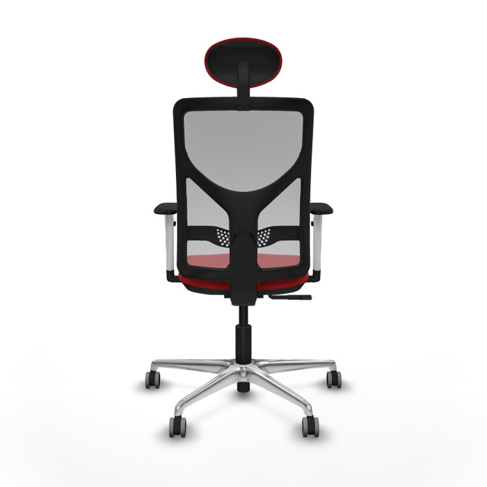 PIQUERAS Y CRESPO Silla de oficina Motilla con mecanismo Sincro, Rojo y Gris PIQUERAS Y CRESPO Silla de oficina Motilla con mecanismo Sincro, Rojo y Gris