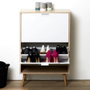 Home Deco Factory Mueble Zapatero 2 Puertas Bicolor