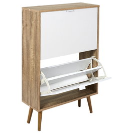 Home Deco Factory Mueble Zapatero 2 Puertas Bicolor