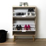 Home Deco Factory Mueble Zapatero 2 Puertas Bicolor