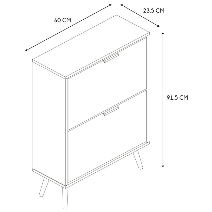 Home Deco Factory Mueble Zapatero 2 Puertas Bicolor Home Deco Factory Mueble Zapatero 2 Puertas Bicolor