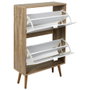 Home Deco Factory Mueble Zapatero 2 Puertas Bicolor
