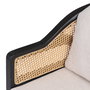 Sillón Natural-Negro Ratán/Madera Salón 58 X 60 X 77 cm
