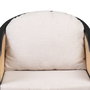 Sillón Natural-Negro Ratán/Madera Salón 58 X 60 X 77 cm