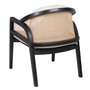 Sillón Natural-Negro Ratán/Madera Salón 58 X 60 X 77 cm